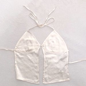 BRAND NEW ivory colored satin cami top